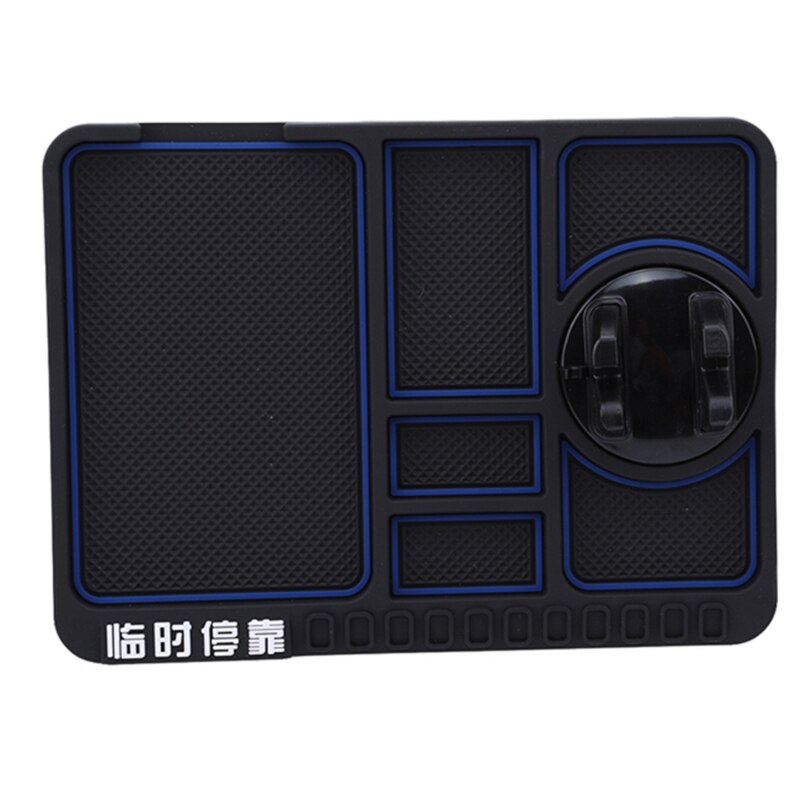 Multi-functional Non Slip Mat Car On-board Phone Holder Temporary Stop Sign Silica Gel Mobile Phone Anti-slip Pad