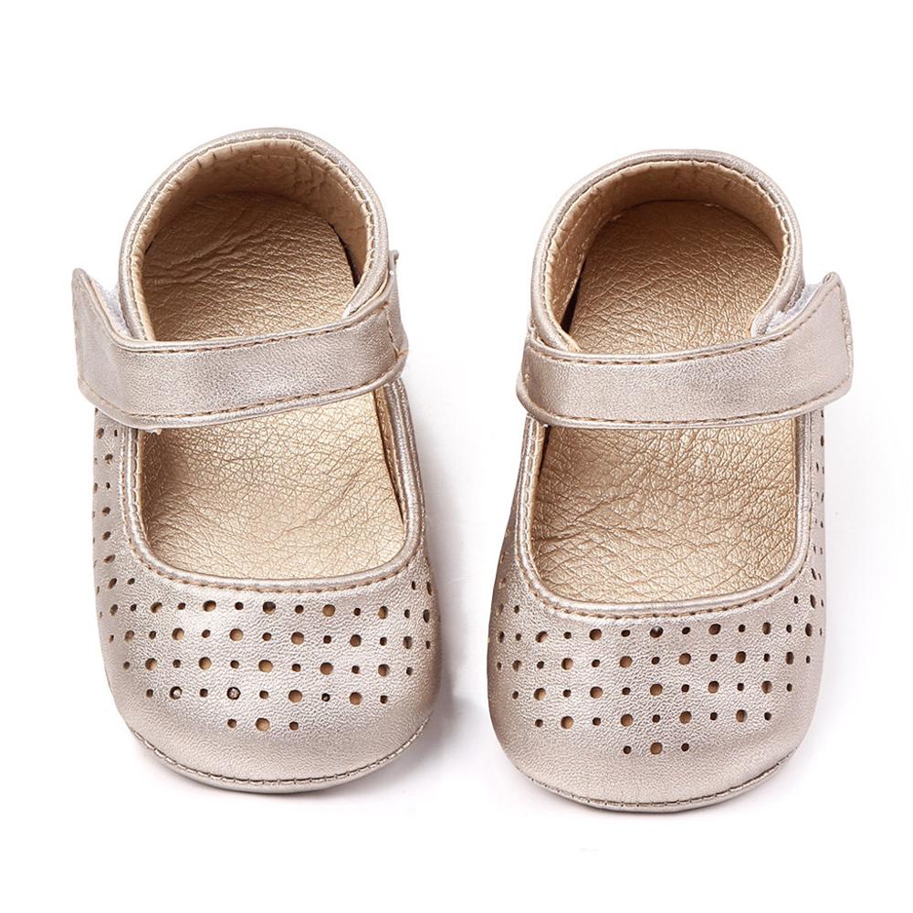 Baby PU Leather Baby Boy Girl Baby Moccasins Moccs Shoes Cute Fringe Soft Soled Non-slip Footwear Crib Shoes @A: Gold / 12