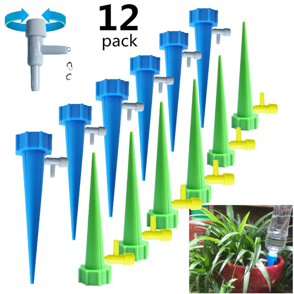 6/12/18PCS Self-contained Auto Drip Irrigation Watering System Automatic Watering Spike for Plants Flower Indoor Household: 12pcs