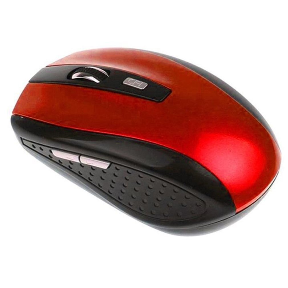 2.4G wireless optical mouse with side keys Kraft box packaging Ergonomic Optical technology Laptop