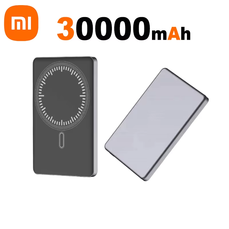 Xiaomi 50000mAh Power Bank magnético inalámbrico 22,5 W Ultra capacidad carga súper rápida Power Bank para iPhone 16 15 Pro Max: Multicolor