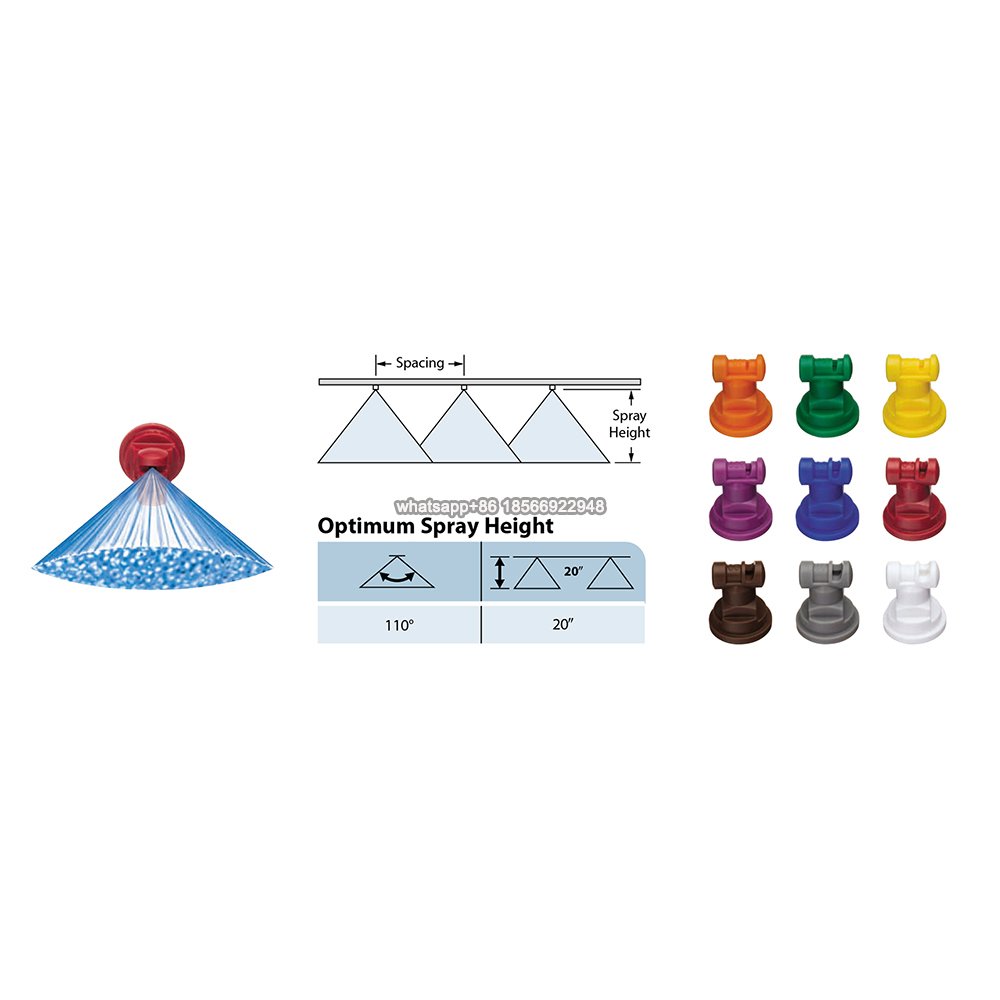 Amerikanischen TEEJET Auswirkungen typ hochdruck zerstäubung düse Importiert TEEJET weitwinkel Fan düse Anti-Drift spritzen Spritzgerät