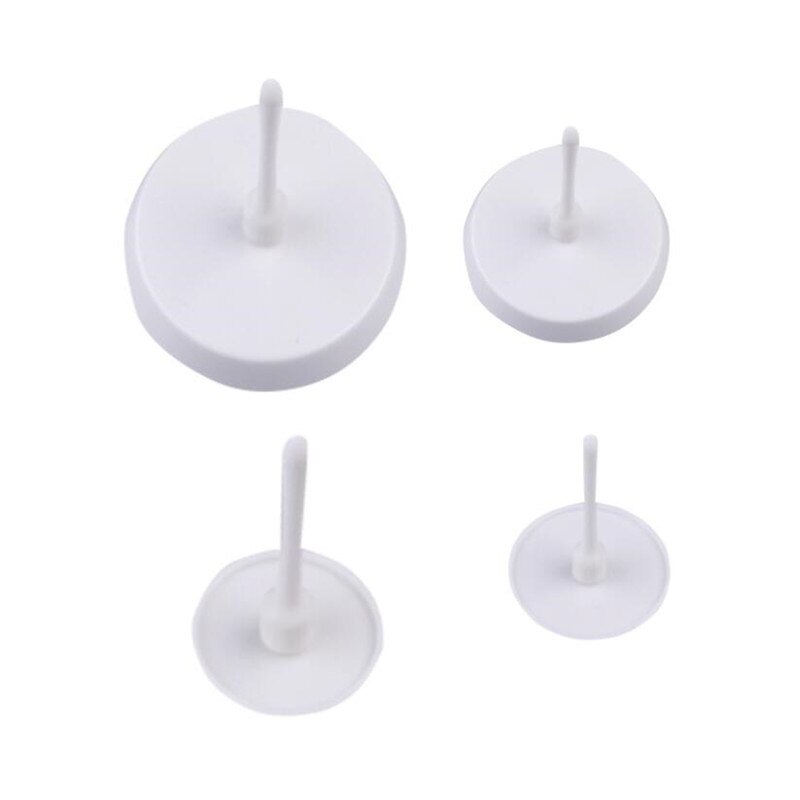 4 Stuks Cake Flower Nails Plastic Piping Nail Bakken Piping Stands Transfer Lift Verwijderbare Ijs Cake Decorating Tool Keuken