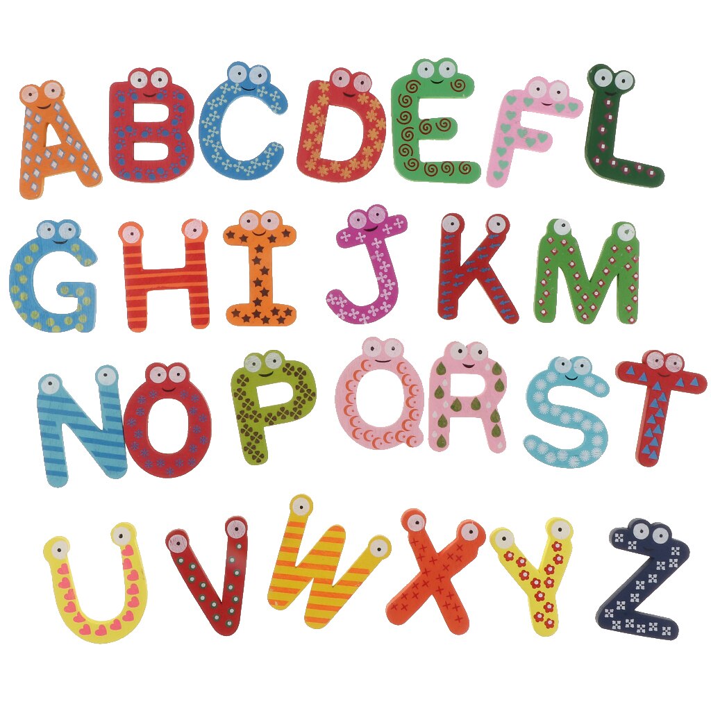 Magnetic Letters Block Toy Uppercase Alphabet Learning Baby Educational Toys