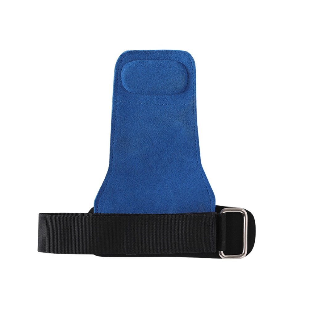 1 Paar Gewichtheffen Handschoenen Hand Grip Gym Training Fitness Haak Grip Strap Handschoen Gym Workout Bescherming Polssteun Handschoenen: Blauw