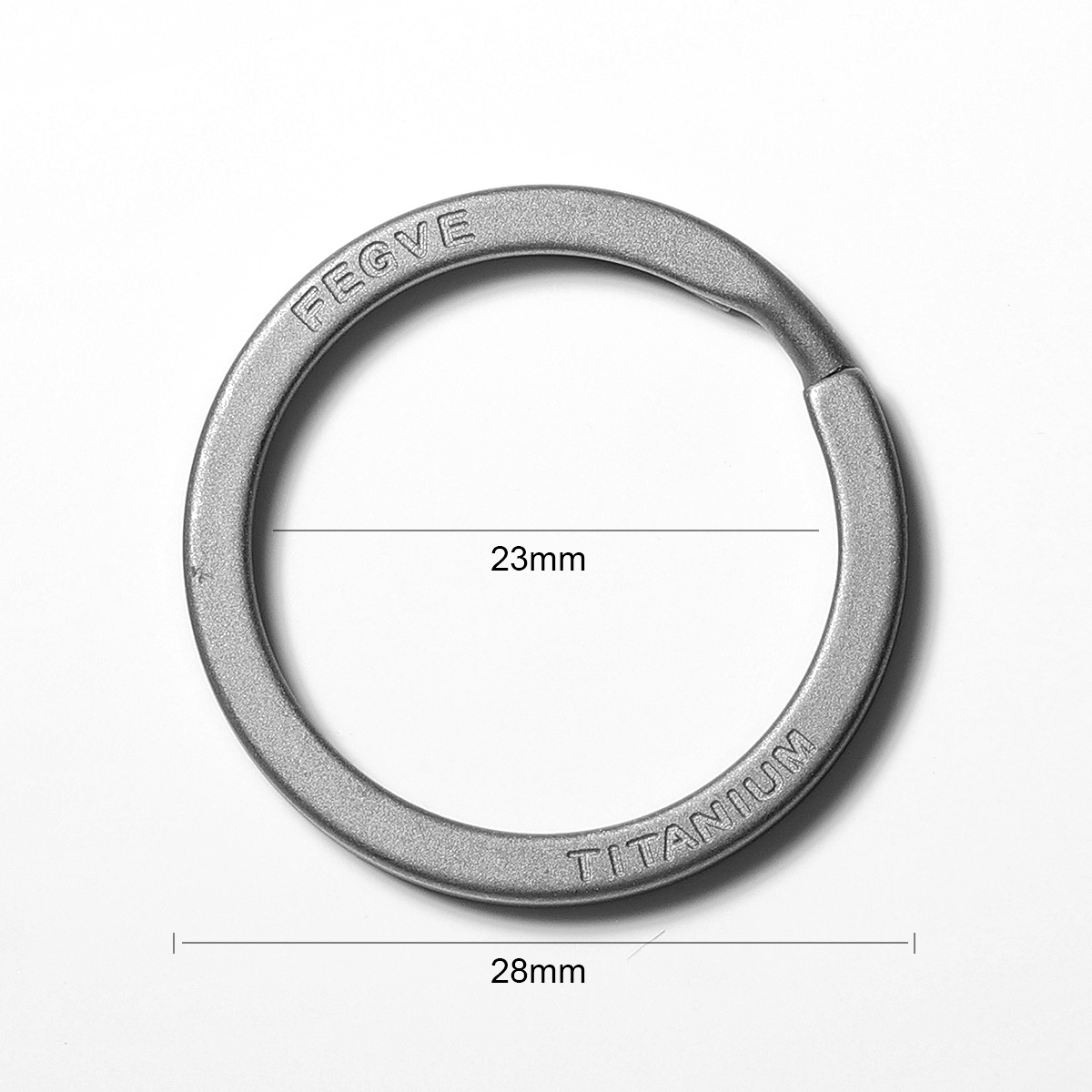 LLavero de titanio negro para hombre, llavero plano, soporte para anillos, hebilla de llavero de arco EDC ligera para accesorios, dispositivos al por mayor: Rosa