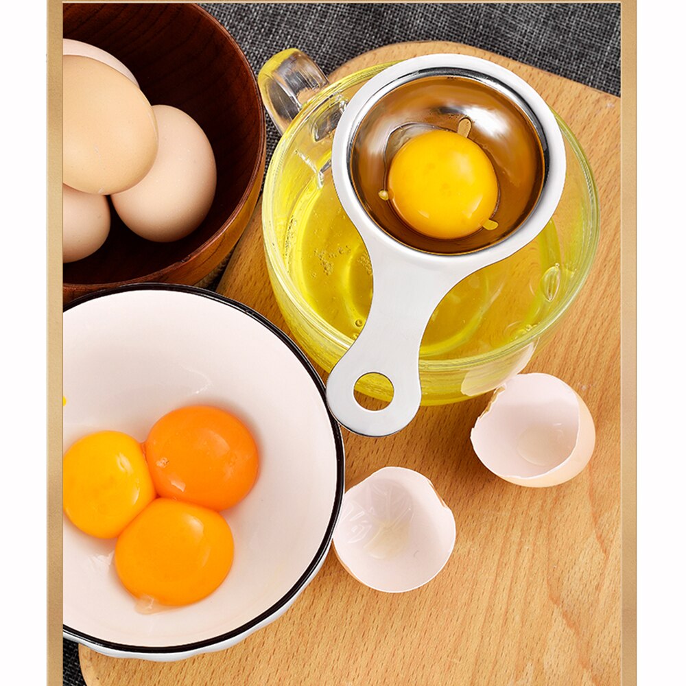 Household Tools Baking Stainless Steel Egg Protein Separator Leaky Egg White Separate Yolk Separator Egg Liquid Filter