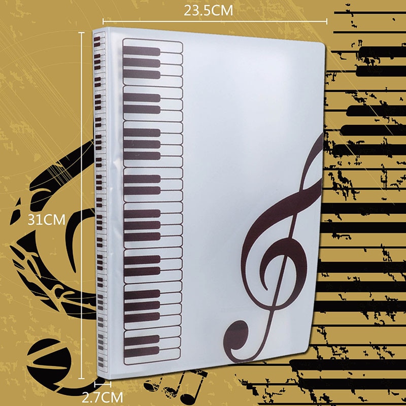 1pcs A4 Music Teaching Supplies 40 Layer Music Piano Score File Folder School Music Learning Filing Products