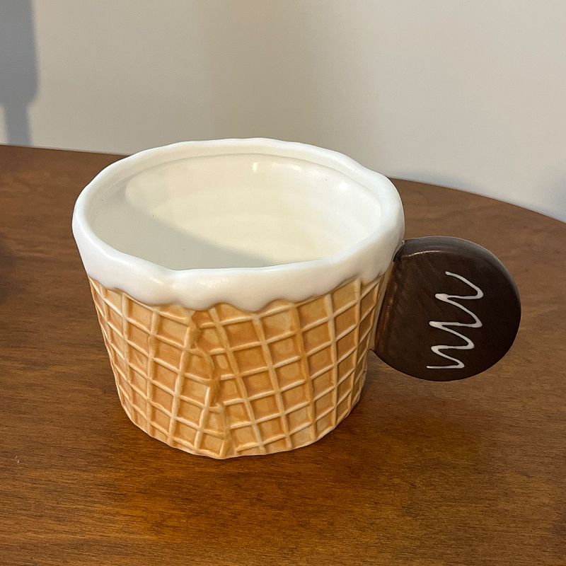 Cute Ceramic Biscuits Mug Coffee Cup Breakfast Cup Plate Tableware Afternoon Tea Cup Dessert Plate Water Cup Set: light green