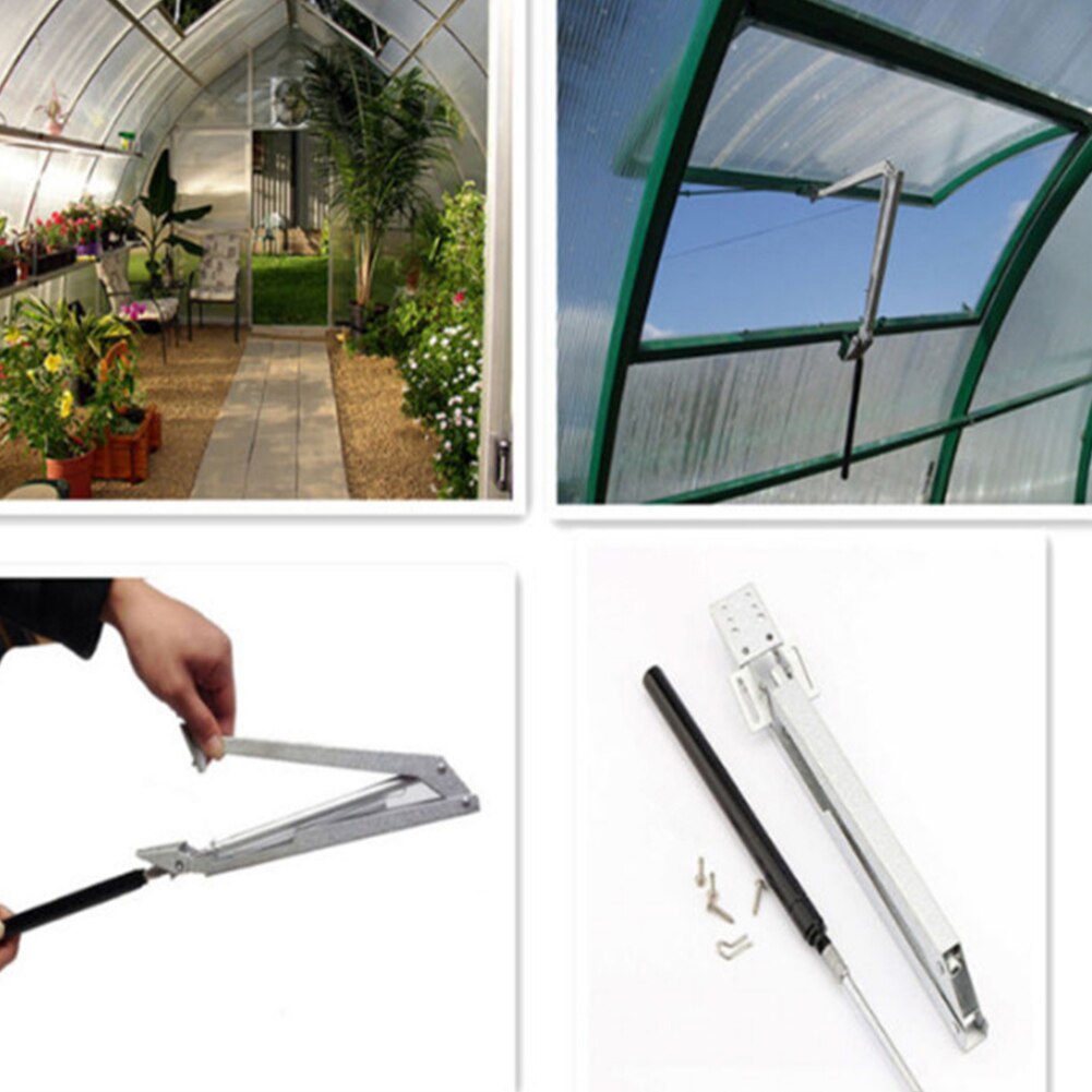 Greenhouse Supplies Indoor Garden Roof Vent Automatic Window Opener Temperature Control Solar Powered Blinds Heat Sensitive