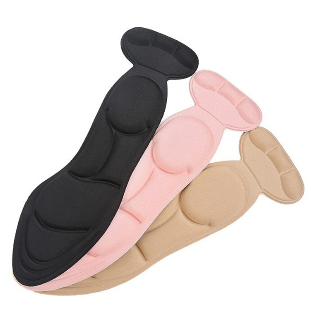 1 Paar Zachte Binnenzool Hoge Hak Schoen Pad Zool Protector 3D Kussen Hoge Hakken Voorvoet Foam Massage Inserts