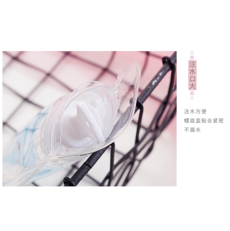 Kreskówka druk kolorowy przezroczysta poduszka elektryczna torba robić wtrysku gorącej wody butelka gorącej wody ciepły dom przenośne nawadnianie Han