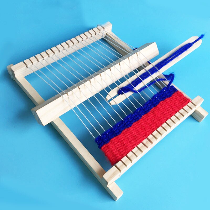 Weaving Loom Craft Educational Tool Wood Weaving Traditional Wooden Kids Adult Toy Frame Pixel Knitting Machine Christmas: Default Title