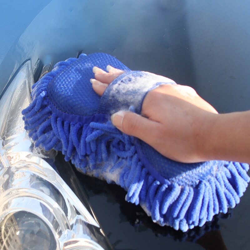 Éponge de lavage de voiture corail, 1/2 pièces, brosses de nettoyage de voiture, gants Chenille, fournitures de nettoyage de beauté