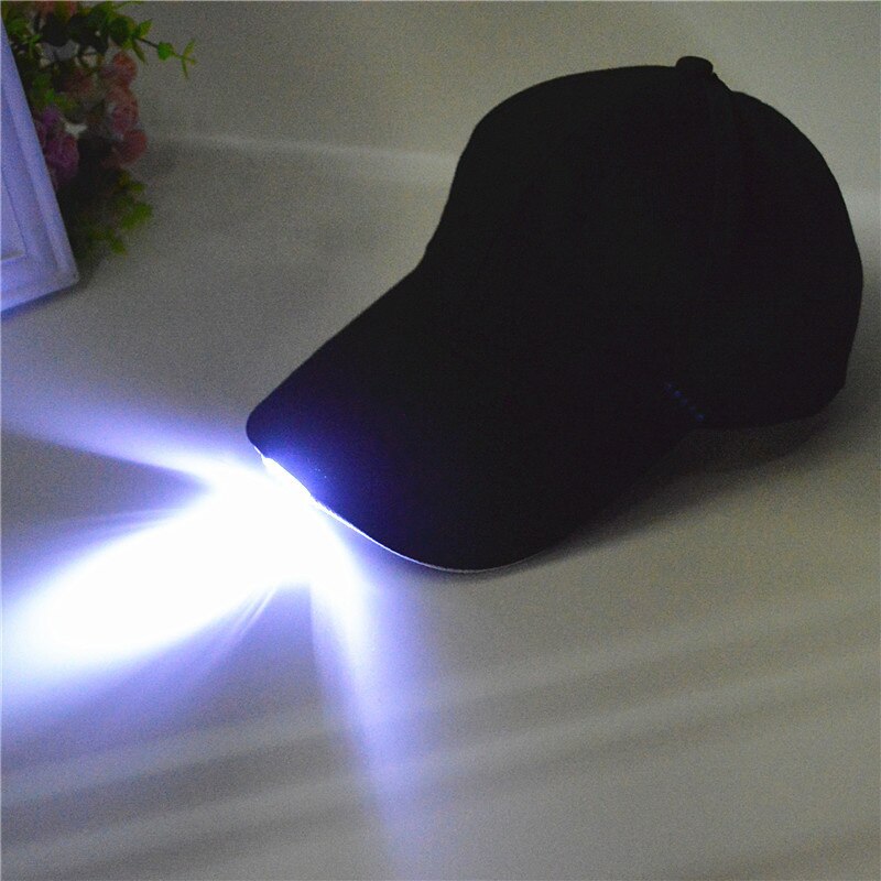 Handen Gratis Cap Met Koplamp Super Heldere Led-verlichting Unisex Baseball Cap Zaklamp Hoed Voor Vissen Jogging Hoofd Lamp