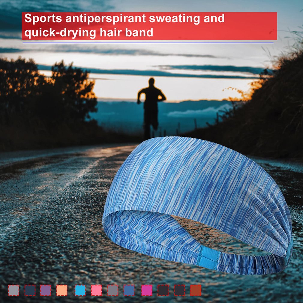 EIN Set Von 10 Sport Stirnband Für Laufsport Reise Fitness Elastische Wicking Nicht-Slip Leichte Multi-Stil kopftuch