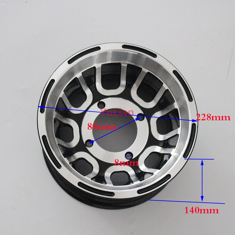 Neumático de vacío de 20x7, 00-8, 20x7, 8, 21x7, 8, para go kart de cuatro ruedas, tamaño de la motocicleta, cubo de rueda de rodamiento de 8 pulgadas, llanta de aluminio ATV