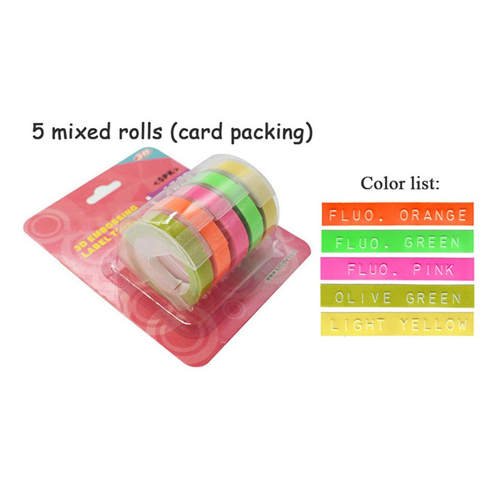 Mini impresora Manual, máquina de grabado en relieve, máquina de código de barras, máquina de etiquetado portátil con cinta de etiquetas decorativa: 2