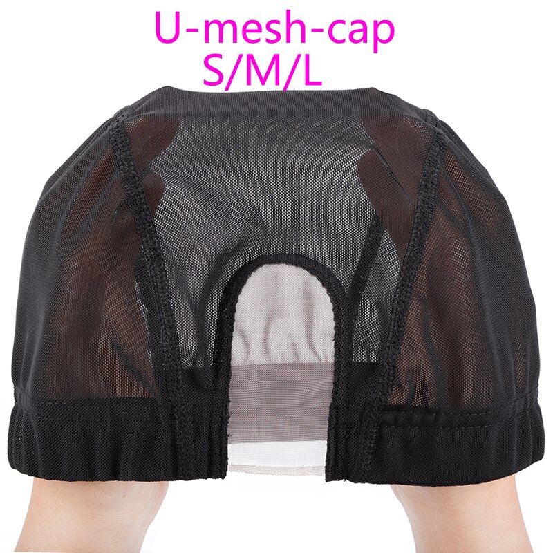 U Part Lace Wig Caps For Making Human Hair Lace Wigs Ventilated Wig Cap Dome Mesh Weaving Cap S M L Size Wig Accessories