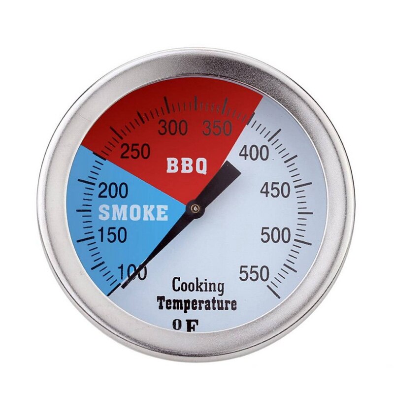 Thermometer Handheld Analoge Rvs Bbq Smoker Pit Grill Thermometer Oven Voedsel Vlees Temp Gauge Huishouden Koken Gereedschap