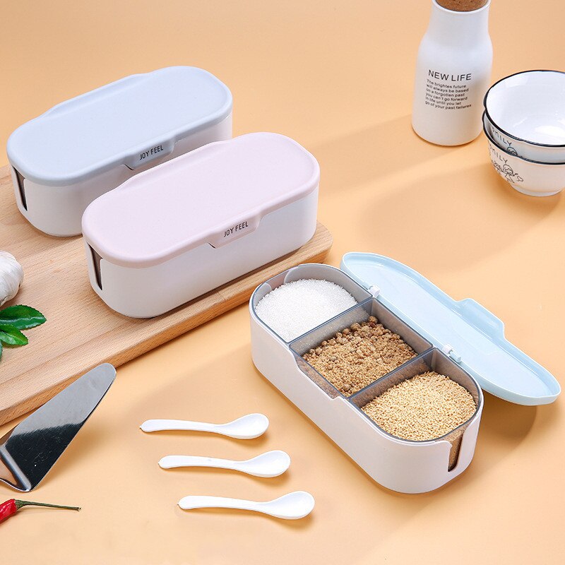 Kitchen Spice Condiment Box Spices Seasoning Storage Container Case