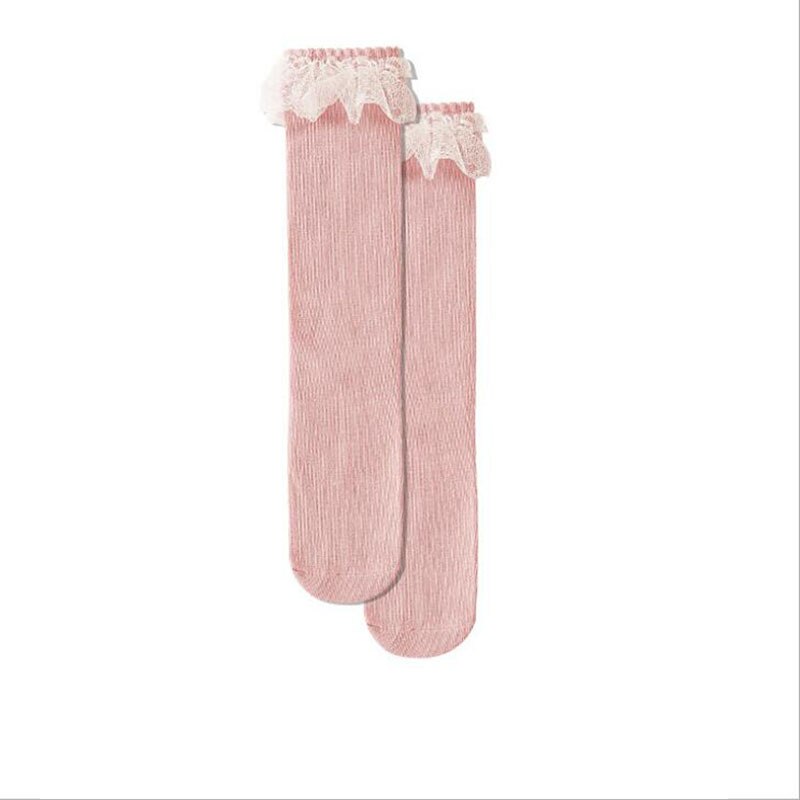 calcetines de niñas bebé largo Calcetines niños de la longitud de la rodilla de algodón suave bebé NIÑOS Calcetines de 1-6 años hasta la rodilla Calcetines