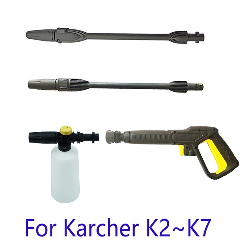 High Pressure Power Washer for Karcher K2~K7 Car Accessories Spray Nozzle Lance Turbo Fan Jet Rod 6M 10M Hose for Car Cleaning: Blue
