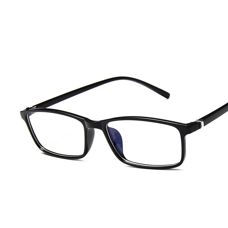 Lunettes Anti-lumière bleu rayon, Protection contre la Fatigue, blocage des yeux, rayonnement carré, ordinateur,: Bright black