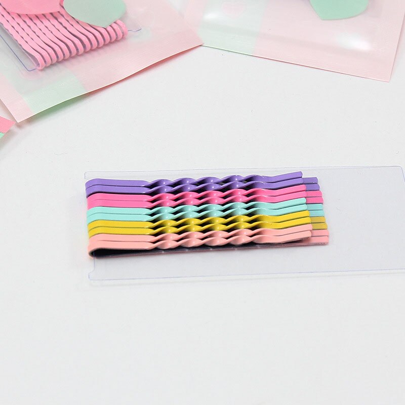 10 Stks/set Candy Kleur Baby Haar Accessoires Metalen Zwaaide Kids Baby Haar Clips Haarspeldjes Kinderen Meisjes Haarspeldjes Clips: style 4