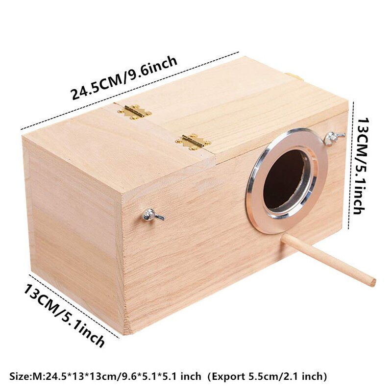 Cage en bois pour perruches, perruches pour animaux de compagnie, perruches, Cockatiel, nidification, oiseau, volière