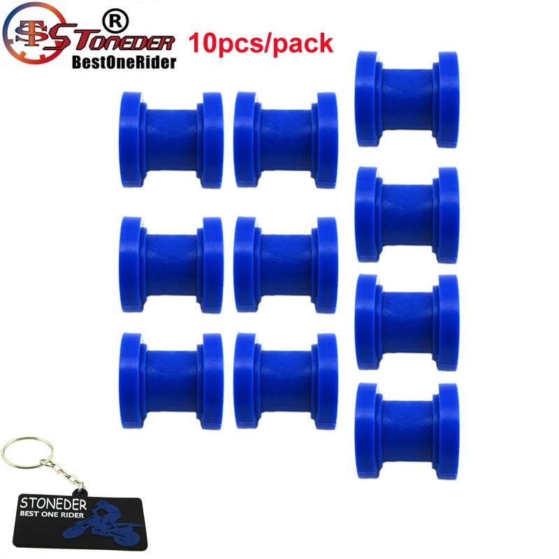 STONEDER 10x10mm Blau Gummi Kette Rolle Für 50cc-250cc SSR YCF IMR Apollo Kayo Braaap Lifan YX DHZ GPX Schmutz Fahrrad Motorrad