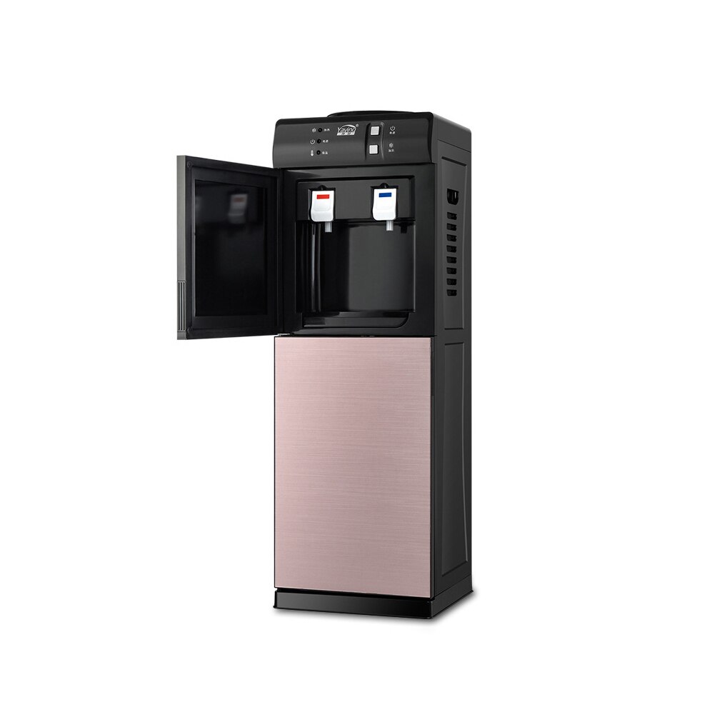 220V Wasser Dispenser Vertikale Heiße und Kalte Art Haushalt Mini Kleine energiespar Edelstahl Wasser Heizung: 828 rose gold heat