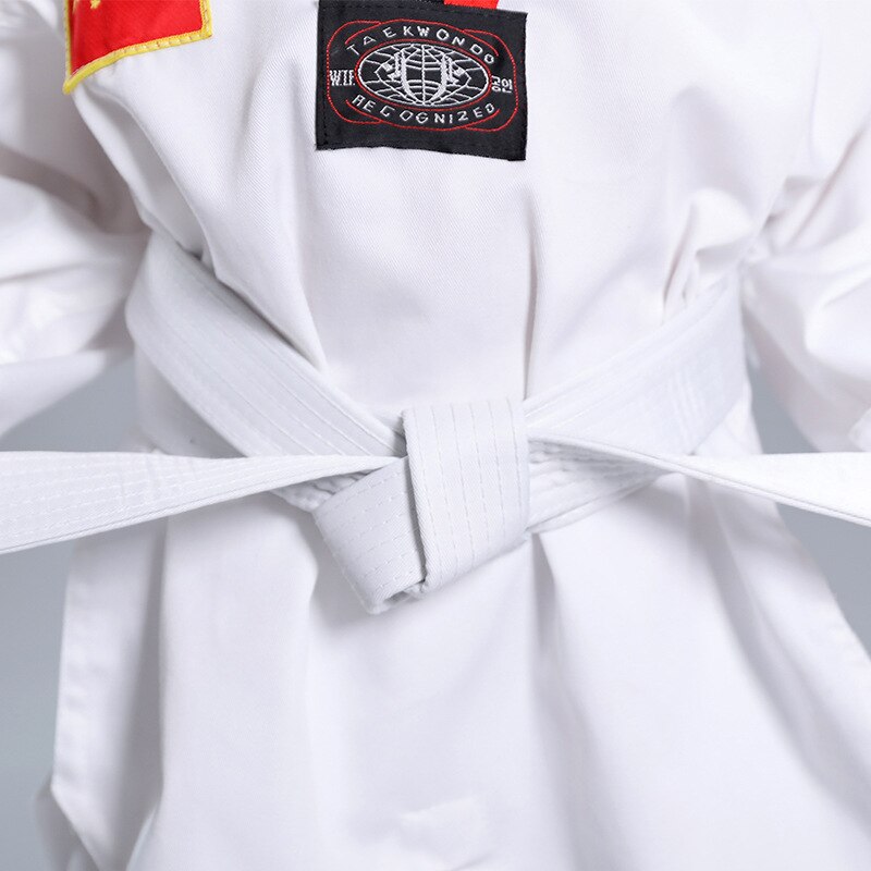 Taekwondo Uniform for Adults&amp; Kids Taekwondo Karate Dobok Exquisite Embroidery Tkd Clothing Kids Kungfu Martial Arts Suit T14