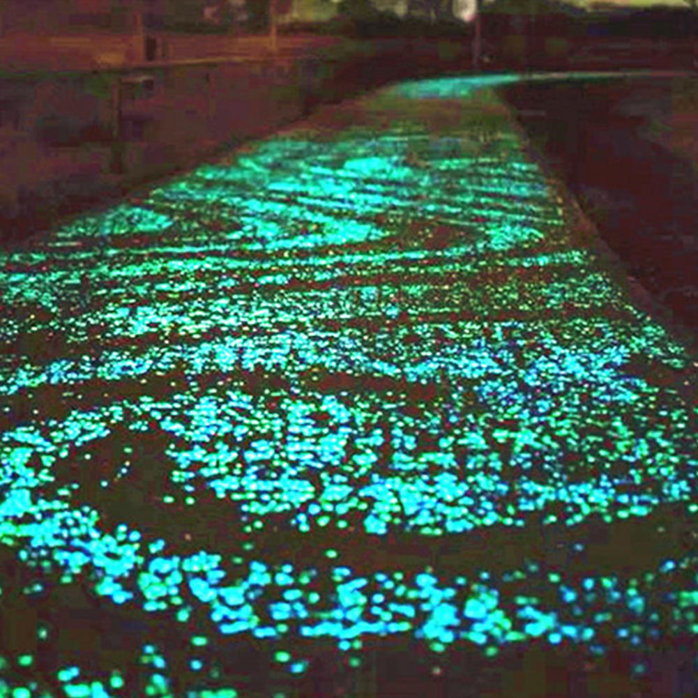 100 Stuks Lichtgevende Stenen Blauw Groen Gemengde Tuin Decor Lichtgevende Stenen Aquarium Steentjes Glow Stenen Aquarium Zwembad Decoratie