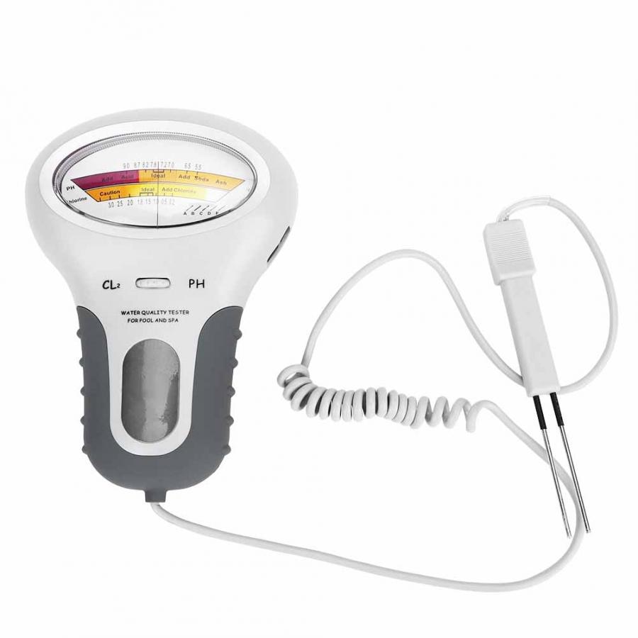 2 in 1 Accurate PH&Chlorine Tester Meter Water Testing Device CL2 Measuring for Swimming Pool Aquarium Spa