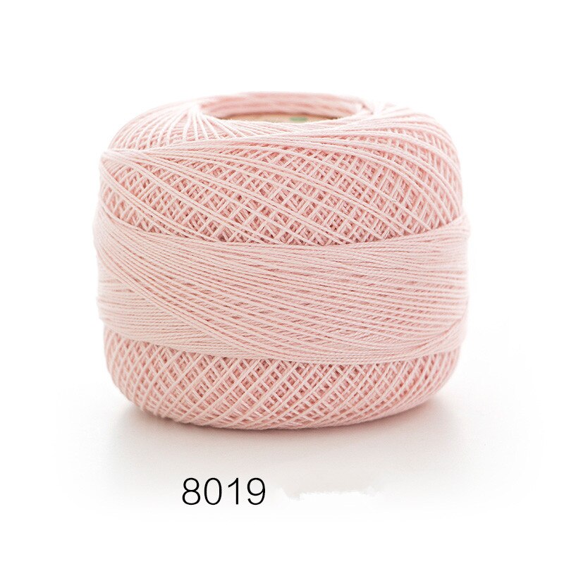 100%  bomuld 50g/ stk 0.8mm blonde hæklegarn  by 1.5mm hæklenåle, håndstrikket babysilke tyndt garn til strik: 8019