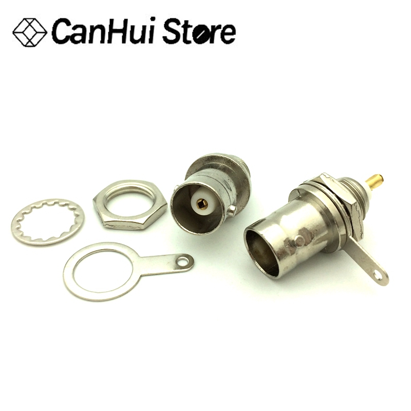 Connecteur de soudure câble Coaxial | Prise femelle BNC, câble Coaxial monté sur le châssis pour les pièces de machines à souder, 5 pièces/lot