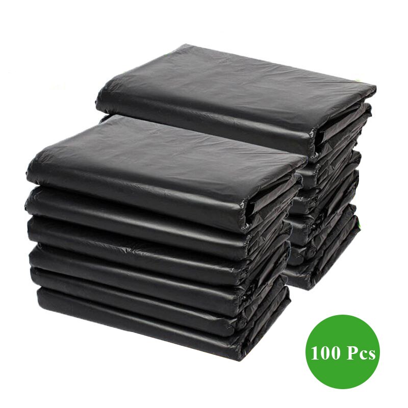 50/100 Uds bolsas de basura grandes negras gruesas bolsas de basura desechables de plástico de privacidad 80x100CM #9: Verde claro