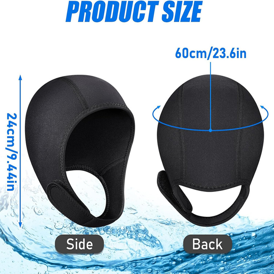 3mm neopren dykhuvor vattentät hatt våtdräkt huva badmössa dräkt surf dykmössa surffiske harpunfiske kitesurfing