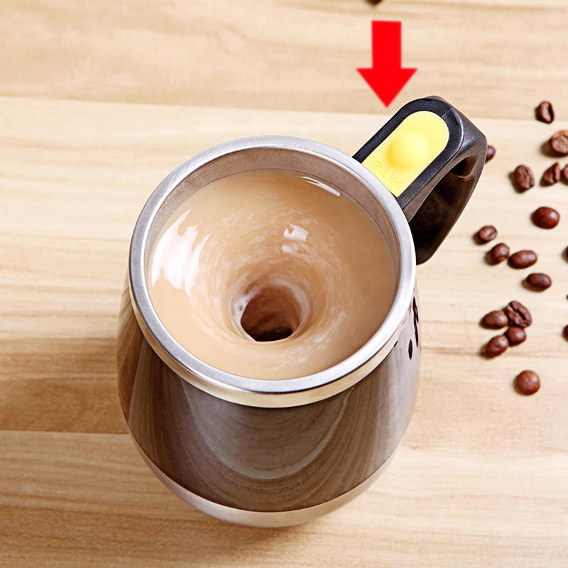 Electric Self Stirring Coffee Mug Automatic Self Mixing Spinning Insulated Smart Stainless Steel Home Mixer Milk Whisk Cup