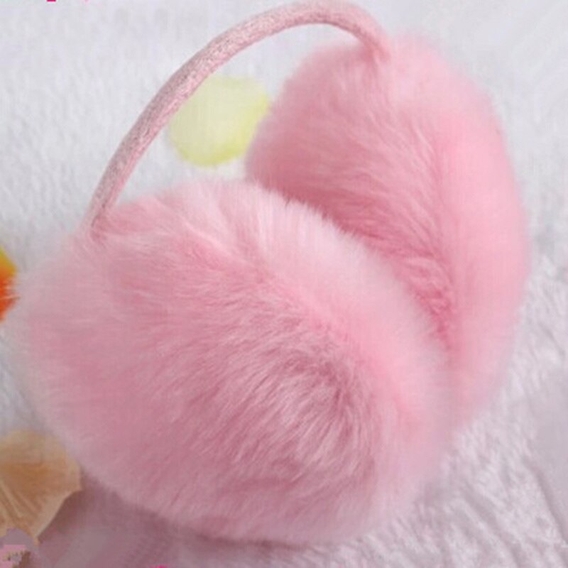 Earmuffs Women Simple Casual Korean Style Solid Soft Comfortable Girls Pink Sweet Womens Ear Warmer Chic Harajuku All-match