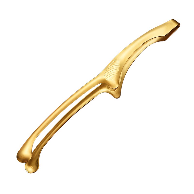 Edelstahl Goldene Lebensmittel Zange Japanischen Grill Koreanische Grill Zange Bbq Steak Zange Küche Spielereien: golden L