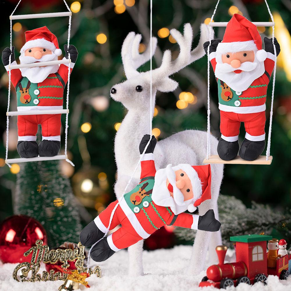 60CM Christmas Pendant Santa Claus Climbing Rope L... – Grandado