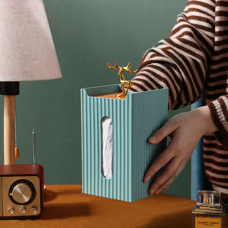 Paper Box Wall-Mounted Home Living Room Punch-Free Upside-Down Kitchen Bedroom Toilet Storage Wall Hanging Tissue Holder