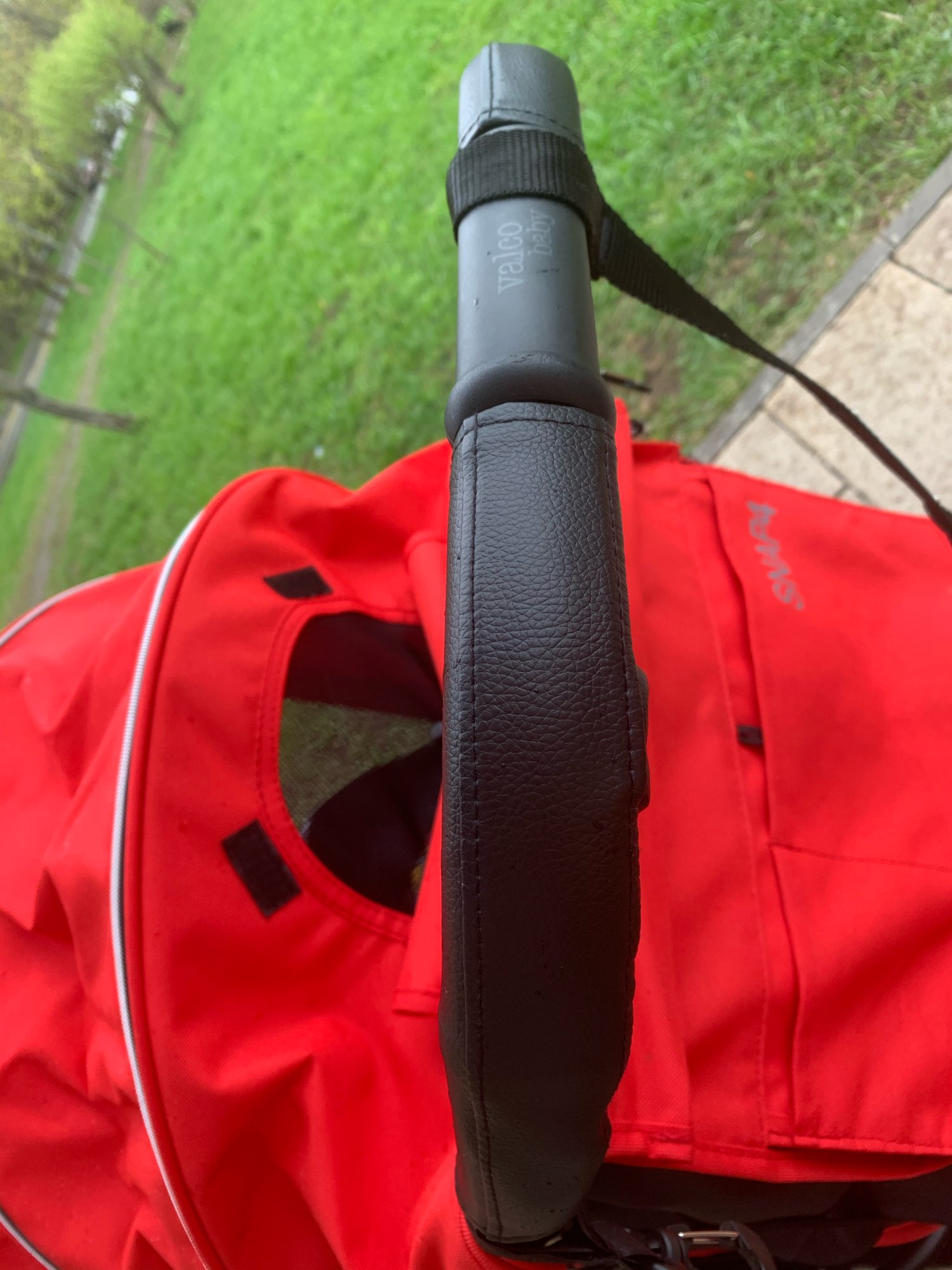 Skinnhåndtak beskyttelsestrekk passer for valco baby snap 4 barnevogn barnevogn stang erme koffert armlen trekk barnevogn tilbehør