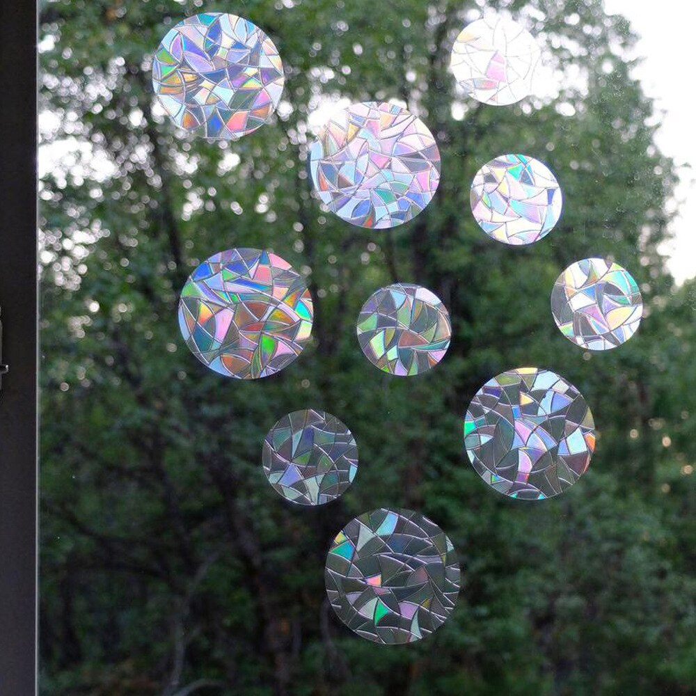 Dekoracyjna naklejka tęczowa folia okienna Suncatcher odblaskowa naklejka twórca tęczy samoprzylepna folia klejąca dekoracja okna domu