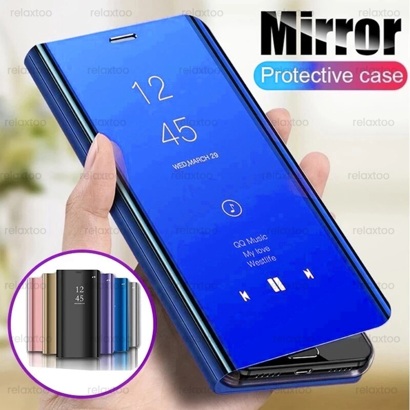 Redmy Note 11 S Case Smart Spiegel Flip Leather Cover Voor Xiaomi Redmi Note 11 Pro 4G Magnetische Stand Coque Readmi note11 Niet 11 S
