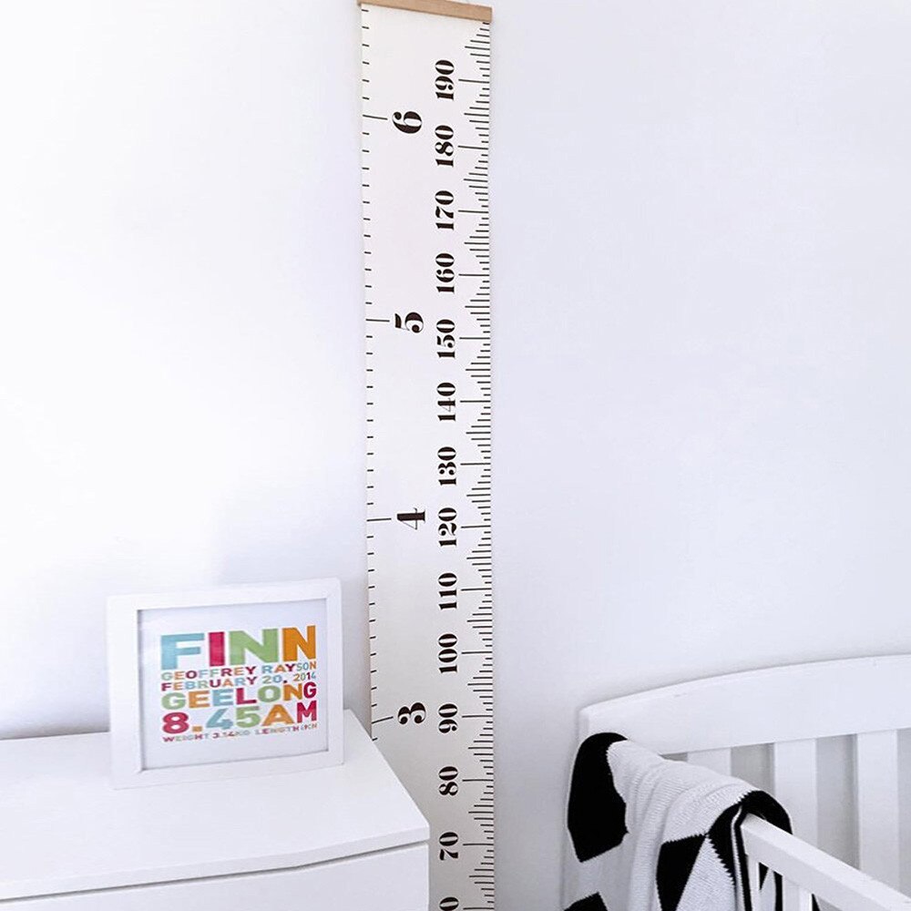 Tableau De Croissance Vintage Années 1960 – Toise Murale Enfants – Multicolore