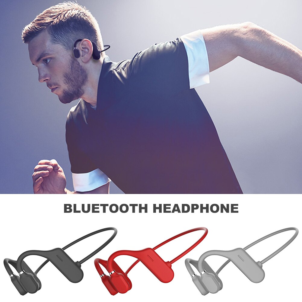 Bluetooth Hoofdtelefoon Lichtgewicht Beengeleiding Headset Sport Stereo Handsfree Draadloze Koptelefoon Met Microfoon Outdoor Sport