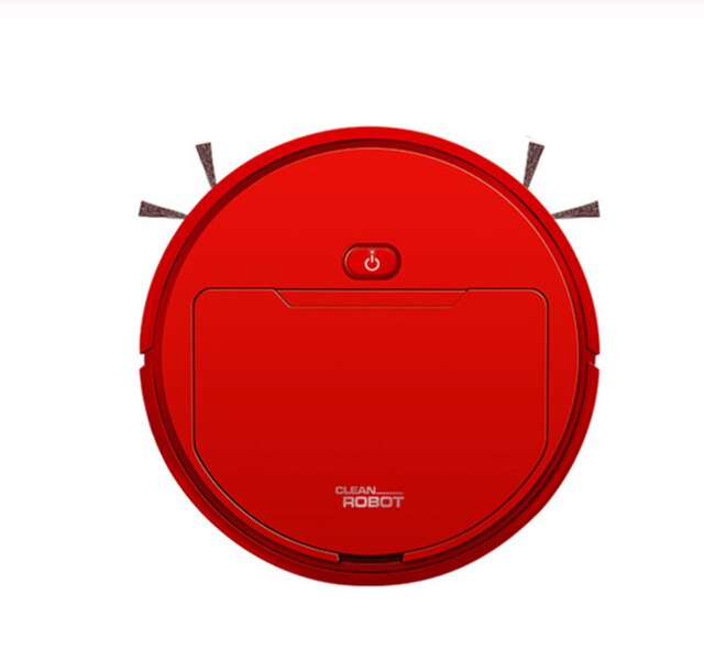 Multifunctionele Smart Stofzuiger Robot Sweep Natte Mop Automatische 3-In-1 Opladen Droog Nat Vegen Vacuum Cleaner1800Pa: red